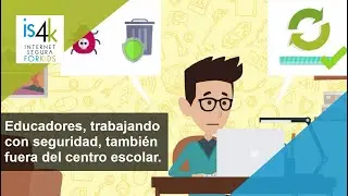 Educadores, trabajando con seguridad, también fuera del centro escolar