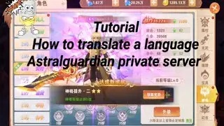 Tutorial how to translate a language astral guardian privat server Vip25.
