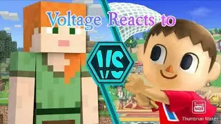 Voltage Reacts to Alex vs Villager Smash Bracket