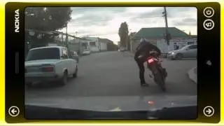 Ржака Пьянь на мотоцикле