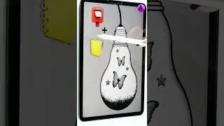 Cool Light Bulb Art 😉? 💡📮📒= ❓#procreate #shorts #artwitha #a #arttiktok #Satisfyingart @ArtwithA