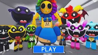 POPPY POLICE FAMILY PRISON RUN ESCAPE! Obby roblox Gameplay Walkthrough No Death 4K