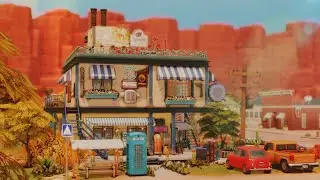 StrangerVille Diner 🍔🍟 | The Sims 4 - Stop Motion Speed Build (No CC)