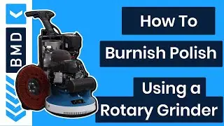 How to Burnish Polish a Concrete Floor Using a Rotary Grinder