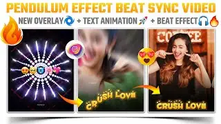 Instagram trending pendulum effect beat sync video editing🔥 | Text animation editing⚡