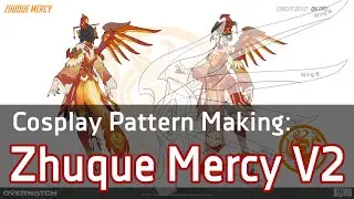 [Cosplay Pattern Timelapse] Zhuque Wings V2 Vector Blueprint