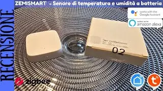 RECENSIONE - Termometro a batteria smart Zigbee Zemismart per misurare la temperatura e l'umidità