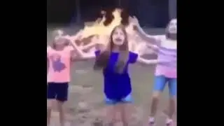 stan twitter: girls dancing while fire is burning in the background