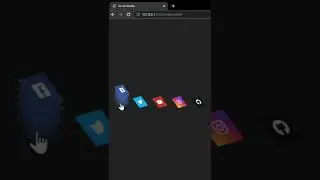 #shorts CSS 3D Layered Social Media Transform Animation @iqraCS