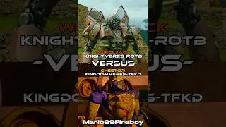 Wheeljack knightveres-ROTB 🆚 cheetor kingdomveres-TFKD #transformers #edit