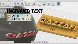 Engraved/extruded/embossed text in fusion 360 - fusion 360 tutorial