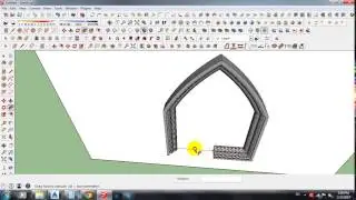How to  make Gothic Arch Window in sketchup