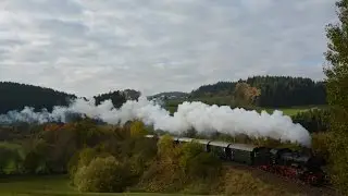 Dampflokomotive 38 1301 Summerau - Horní Dvořiště grenze