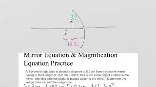 Mirror Equation Sign Conventions and Practice Problems