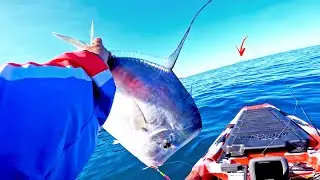 ESSA ILHA EM UBATUBA SEMPRE TEM PEIXE BOM | Pescaria de Caiaque.