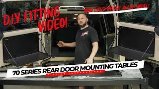 Rear door mounting Table | Drivers Side Door Fitting Instructions - 70 Series Landcruiser