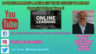 Pyramid Number Pattern with Colorful and Blinking in C Programming Language