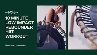 10 Minute Low Impact Rebounder HIIT Workout | Trampoline Workout | the ness