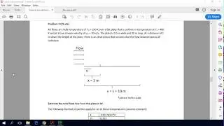 Heat Transfer Crash Course: Example exam problem: Convection on a flat plate
