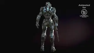 Sci-Fi Cyborg 03 UE4 presentation