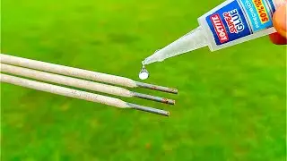 Works like magic! Pour super GLUE onto the WELDING ELECTRODES and be amazed at the results!