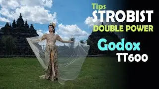 Tips Strobist power 2 flash tt600  siang hari - mimi kebaya- candi plaosan