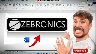 how to draw @zebronics  logo in ms ward 3d logo design the computer corner