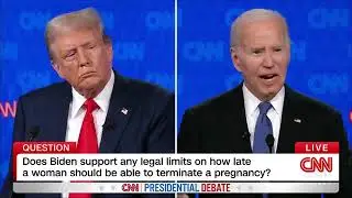 Presidential Debate: Biden asked if he supports legal limits on how late a woman can get an abortion