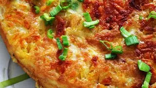 Картофельный пирог на сковороде