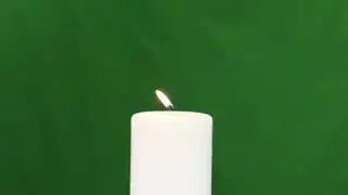 Light Candle green screen vfx footage