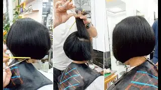 Fix a Short Bob Hair | Beautiful Modern Short Layered Bob Haircut With Graduation