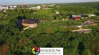 Вертолетная площадка с воздуха. Самара.