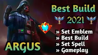 ARGUS BEST BUILD 2021 | ARGUS TOP 1 GLOBAL BUILD | ARGUS BUILD EMBLEM | ARGUS GAMEPLAY | ARGUS MLBB✅