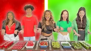 TODA COMIDA VERMELHA X VERDE QUE VOCÊ COMER EU VOU PAGAR !!! ( AS CEGAS )