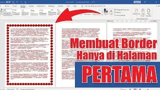 Cara Membuat Page Border Hanya Satu Halaman di Microsoft Word