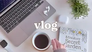 vlog ☕️ trying the Movavi video editor | productive & aesthetic vlog ☁️ [4K]