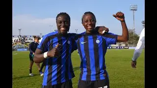 Ajara and Tabitha in action for Inter Milan against AC Milan - October 15, 2022