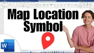 How to Insert Map Location Symbol In Word (Microsoft)