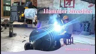 Hammer shredder/hammer crusher/hammer mill#hammermill #metalrecycling