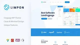 Limpon - App & Software Landing Page WordPress Theme | Themeforest Website Templates and Themes