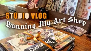 ✿ ONE WEEK as a Full Time Independent Artist - Vlog // Artbook shop orders fulfillment