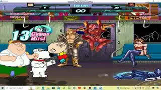 BFB M.U.G.E.N Battle 248: Homer Simpson and Peter Griffin vs Rei and Asuka
