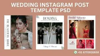 Wedding Instagram Post Template | instagram post design photoshop 