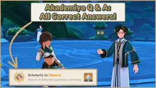 {Dailies Hidden Achievement} ~ Akademiya Q & A: All 6 Correct Answers! ~ Sumeru