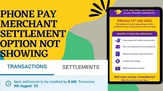 Instant settlement options not showing in  phonepe Business||Next settlement 8AM ? settlement SOLVE
