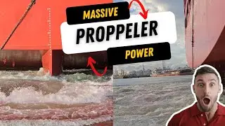 Massive Ship Propeller in Action: Watch the Wake!