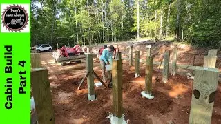 Cabin Build Part 7 - Piers for the Cabin Foundation