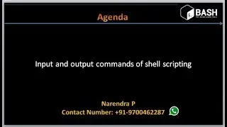 Complete Shell Scripting Tutorials | Input and Output commands of a shell scripting