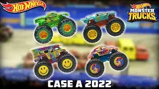 HOT WHEELS MONSTER TRUCKS CASE A 2022!
