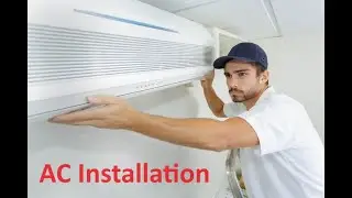Split AC Installation with Vacuum.